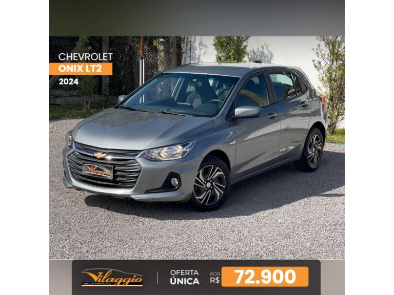 CHEVROLET - ONIX - 2023/2024 - Cinza - R$ 72.900,00