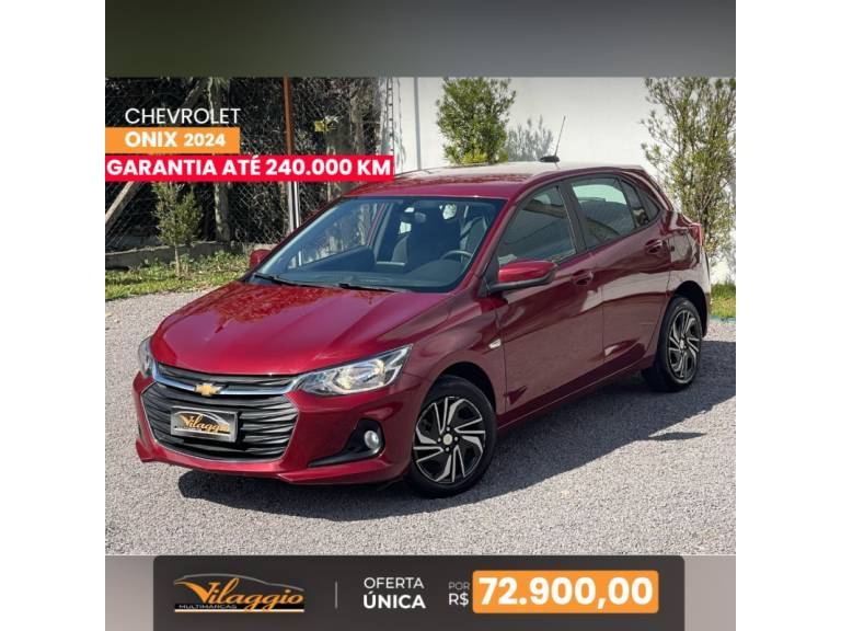 CHEVROLET - ONIX - 2023/2024 - Vinho - R$ 72.900,00