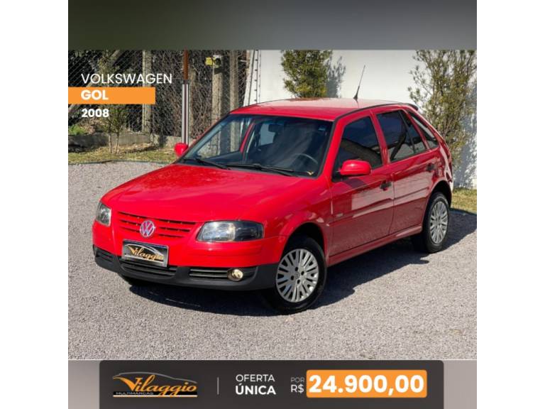 VOLKSWAGEN - GOL - 2007/2008 - Vermelha - R$ 24.900,00
